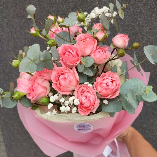 Букет «Самой Красивой»  кустовой розы