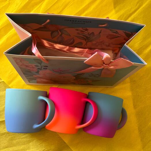 Набор подарочных кружек «Радуга»