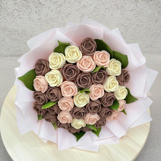 Wow-Букет 😍 37 роз из бельгийского шоколада
