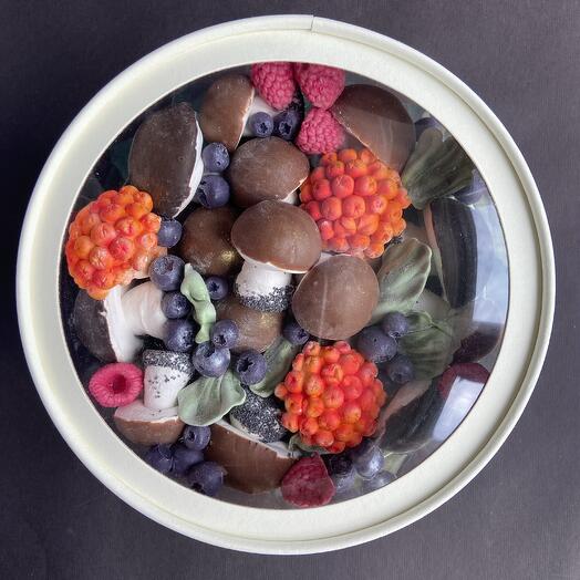 Зефирные  грибочки в шоколаде «Дары леса»