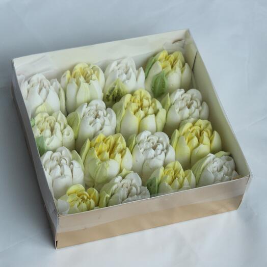 Коробка зефирных цветов «Limon