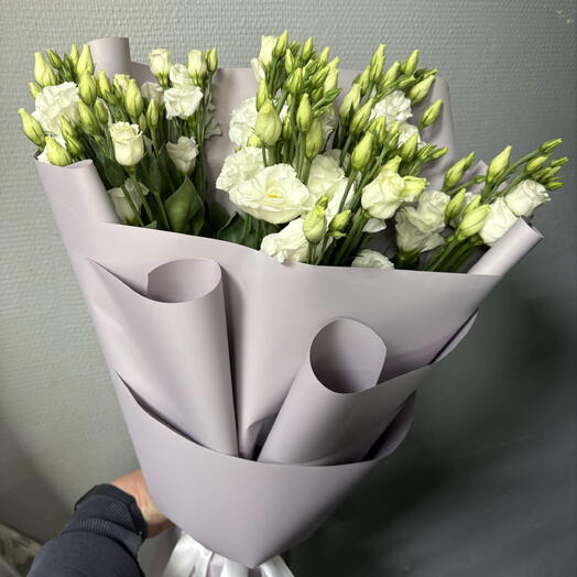 Букет из 9 эустомы