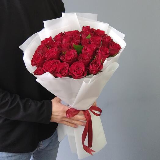 -20%АКЦИЯ💞Красные розы | Букет из 29 красных кенийских роз/Цветы Уфа/Цветы в Уфе/Доставка цветов Уфа