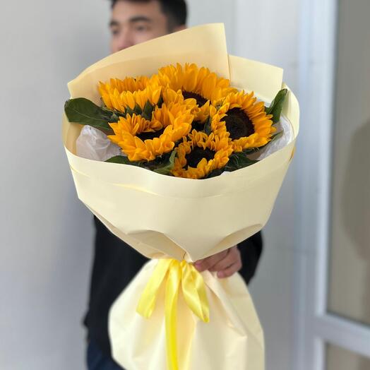 Букет "Летние подсолнухи"