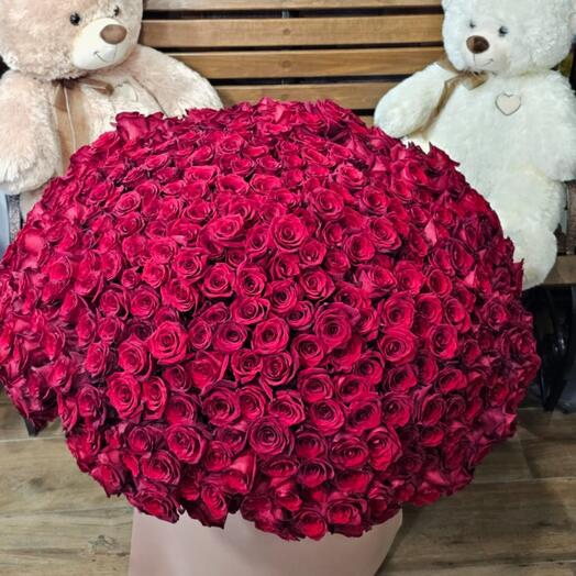 Букет  из 401 розы Эквадор
