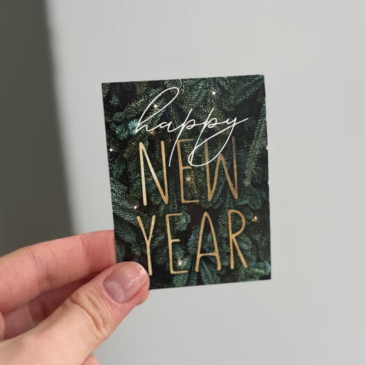 Открытка «HAPPY NEW YEAR» mini