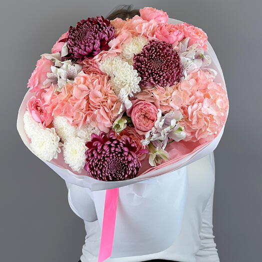 Цветы Букет Art Flowers Тёплый контраст