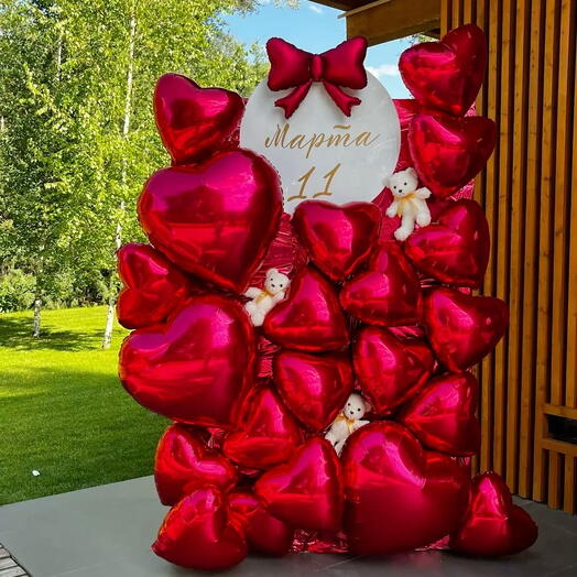 Фотозона из Шаров на день рождения