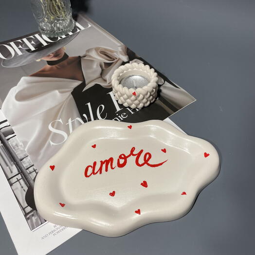 Поднос с мини подсвечником Amore