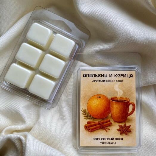 Ароматическое саше для белья и шкафа "Апельсин и корица"