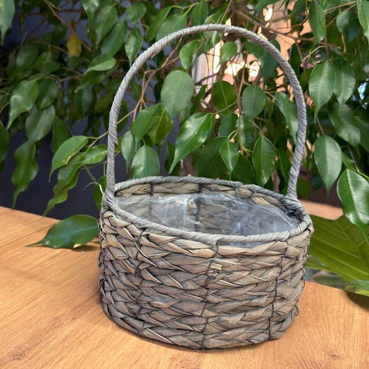 Корзина интерьерная средняя «серая»