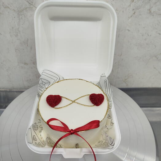 Бенто торт Два сердца
