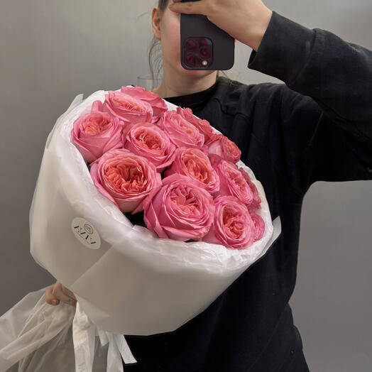 Viva Mono · Роза Pink Expression 15 штук