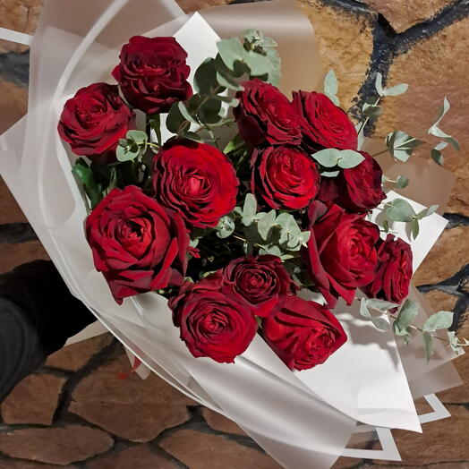 Букет 13 красных роз🌹