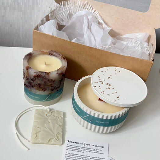 Подарочный набор свечей 4