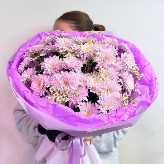 Хризантемы с ромашками