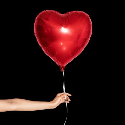 Globo foil corazón rojo Globo-corazón 35 cm
