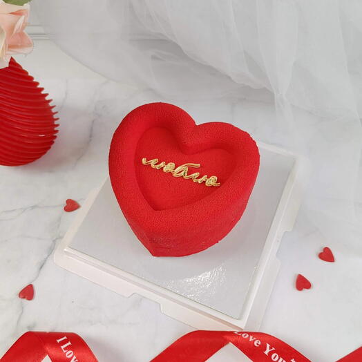 Муссовый бенто торт к дню Влюбленных