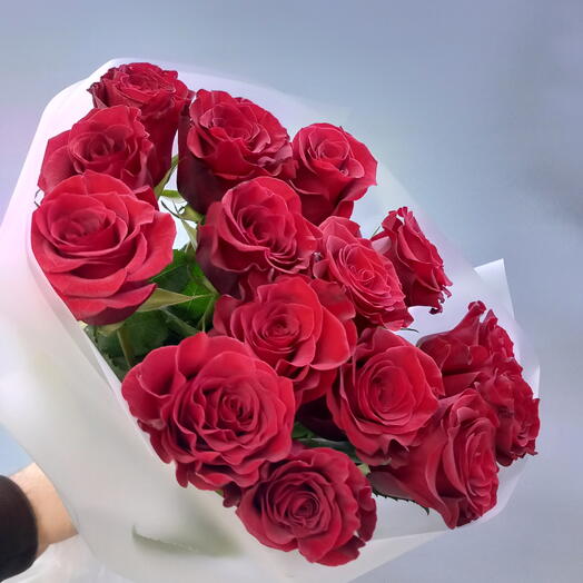 Роза красная 15 шт