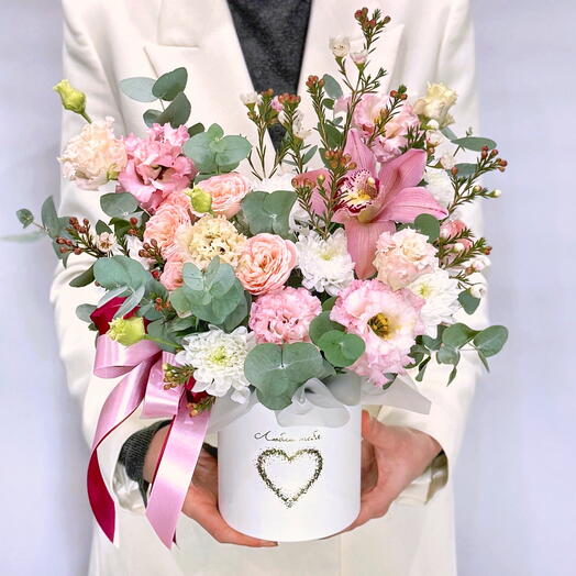 Шляпная коробка «Люблю тебя». Арт. 33924