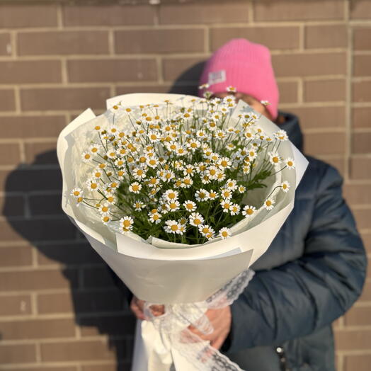 Букет ромашек (S) для девушки на 8 марта🌷