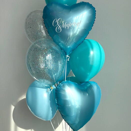 Шары на 8 Марта "Небесные"