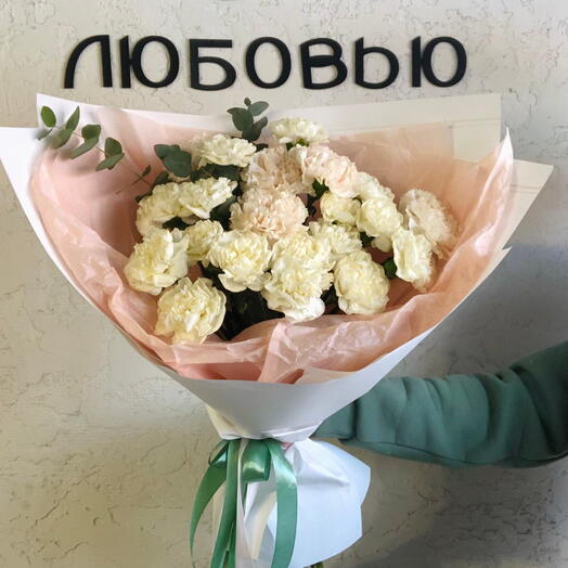 Диантус с эвкалиптом