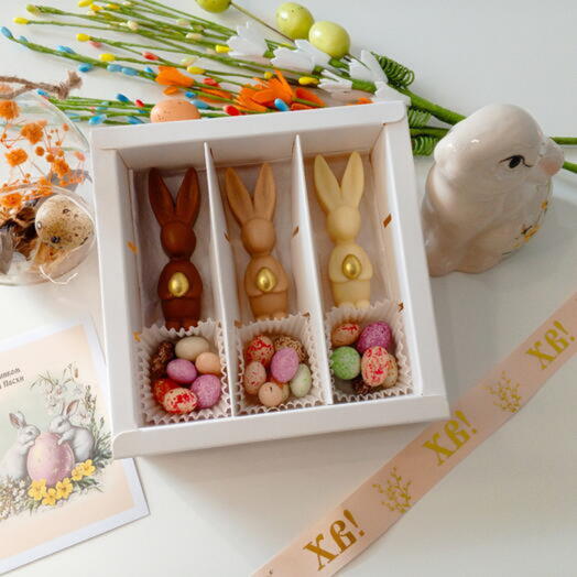 Набор: «Пасхальные крольчата: Сладкое ассорти» 🐰🌸