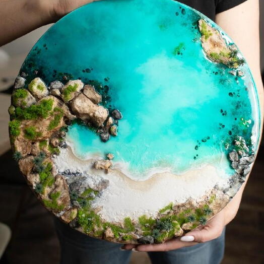 Групповой курс Эпоксидная смола. "Море из смолы". Электронный сертификат