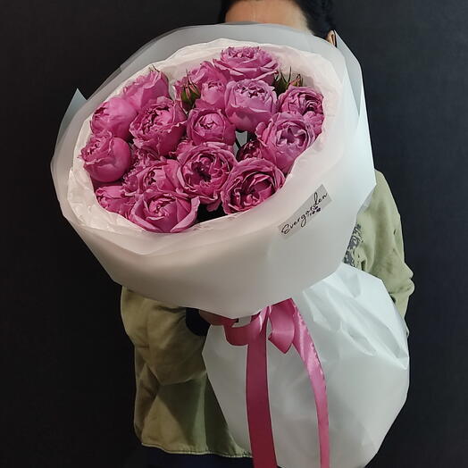 Розы кустовые пионовидные 💗розовые💗