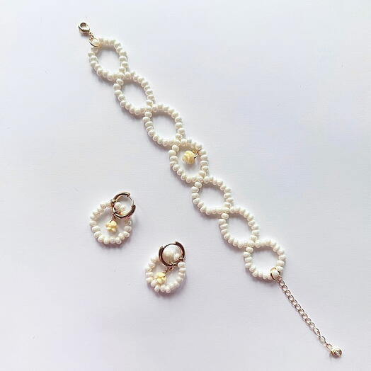 Комплект украшений Pearl rings