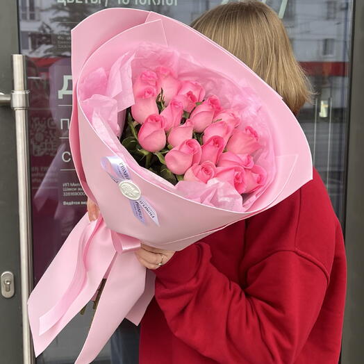 Букет из 19 кенийских роз