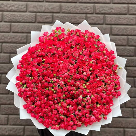 💯💥букет из 101 красная кустовых розы 🌹 🥰