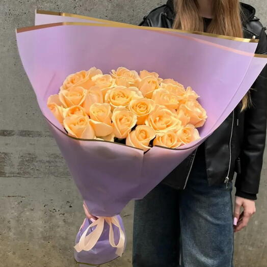 Букет из 25 роз 💛