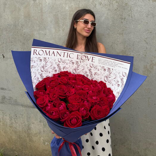 Алые розы букет 🌹