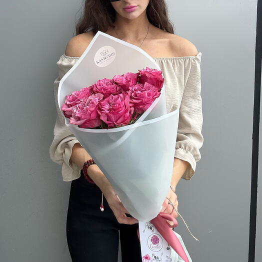 Букет из 7 пионовидных роз 💗