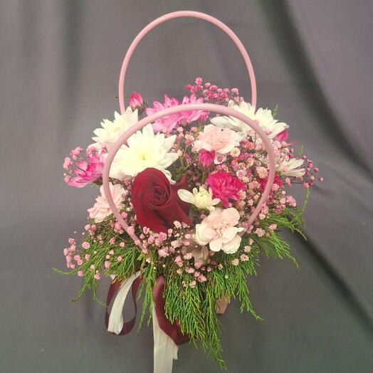 Розовая сумочка цветов 💐🩷
