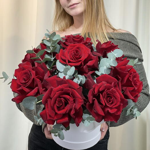 Шляпная коробка с Французскими розами