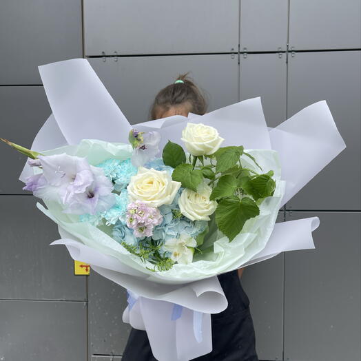 Воздушный букет «Фиолетовое солнце»💜