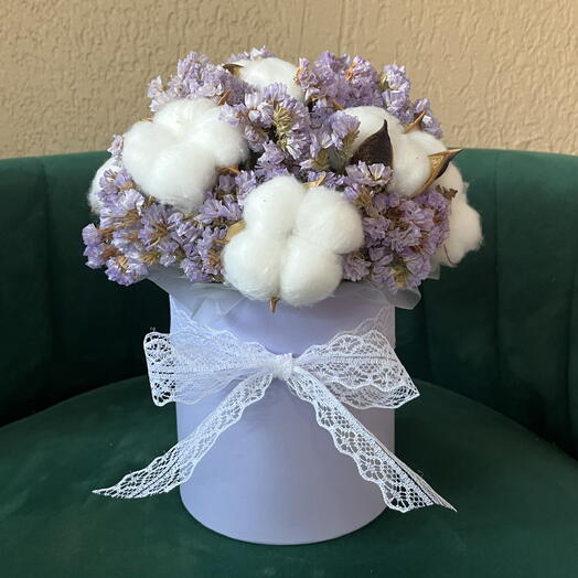 Нежная композиция сухоцветов 💜