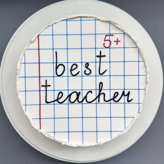 Бенто-торт на 1 сентября для учителя "Best teacher" 1 кг
