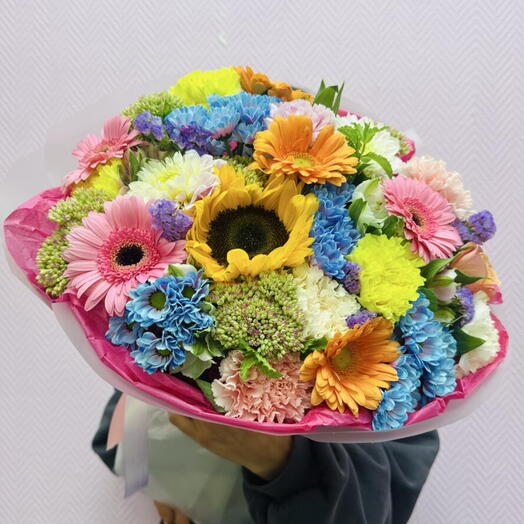 Дофаминовый букет для самой любимой девушки на свете 😍🌸♥️. Яркий сочный букет на День рождение 😍🤩♥️
