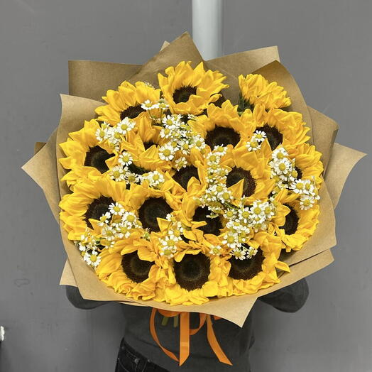 Подсолнух 17 шт с Кустовой Ромашкой 🌼