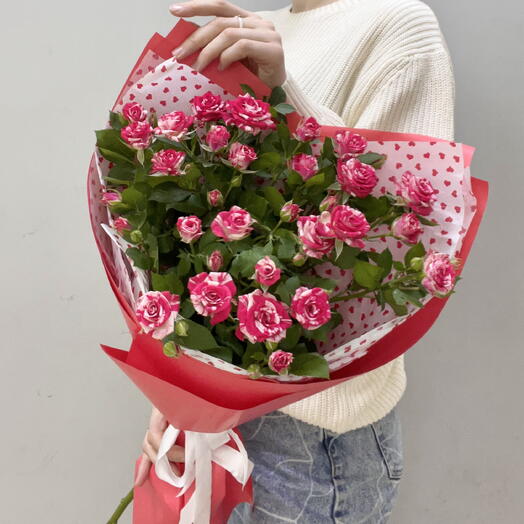 Букет из кустовых роз🌺