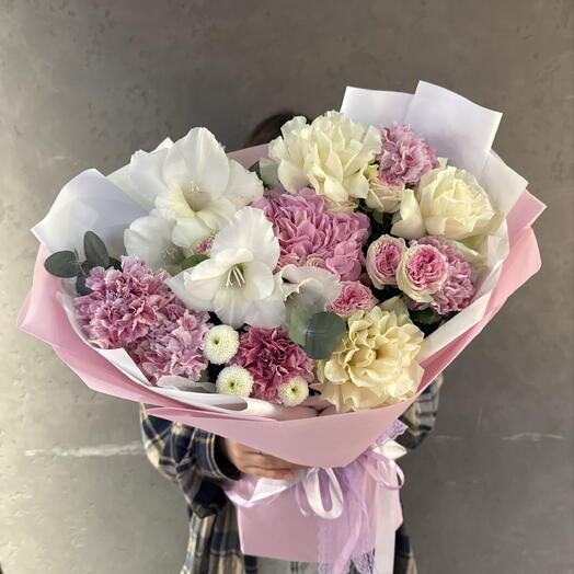 Шикарный букет с гладиолусами💜