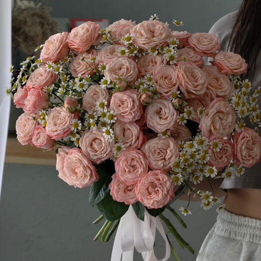 Букет на ленте "🌸️"