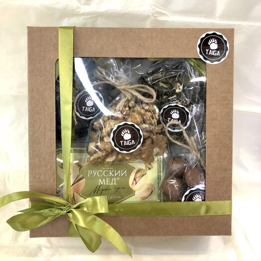 Корпоративный набор «Тайга и Премиум» в крафтовом коробе 🎁
Подарок мужчине/ женщине/ коллеге / на день рождения/