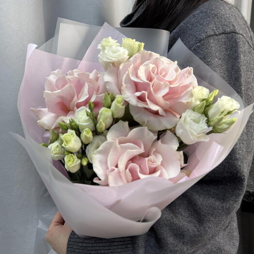 🔝Ажурные розы с эустомой