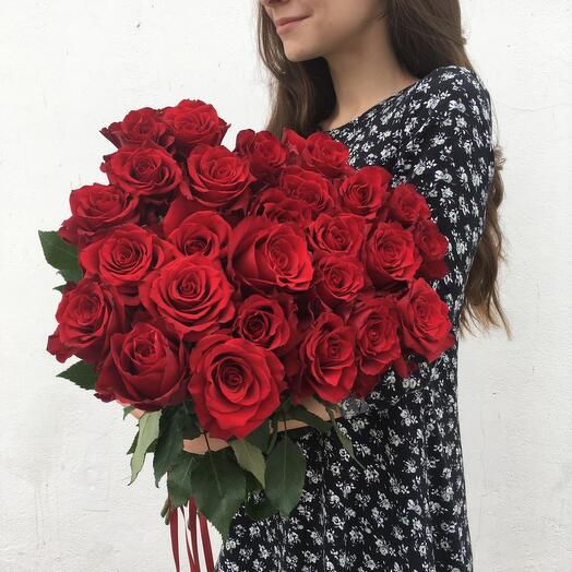 25 премиальных роз (35)