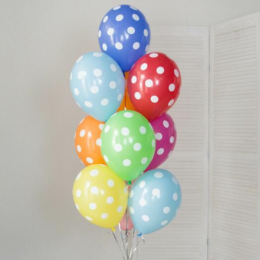 Fountain of balls "Colored polka dots"